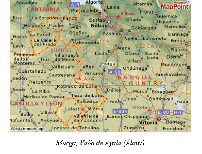 Cuadro de texto:  
Murga, Valle de Ayala (lava) 

