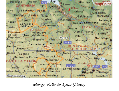 Cuadro de texto:  
Murga, Valle de Ayala (lava) 

